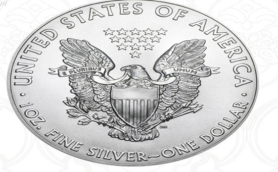 2017美国鹰洋女神银币（背面）